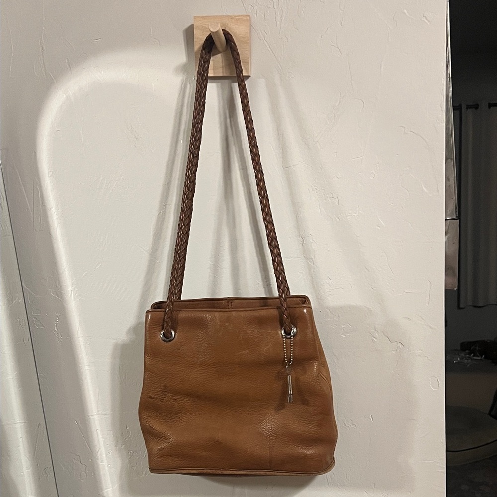 Elegant Genuine Leather Fossil Shoulder Bag